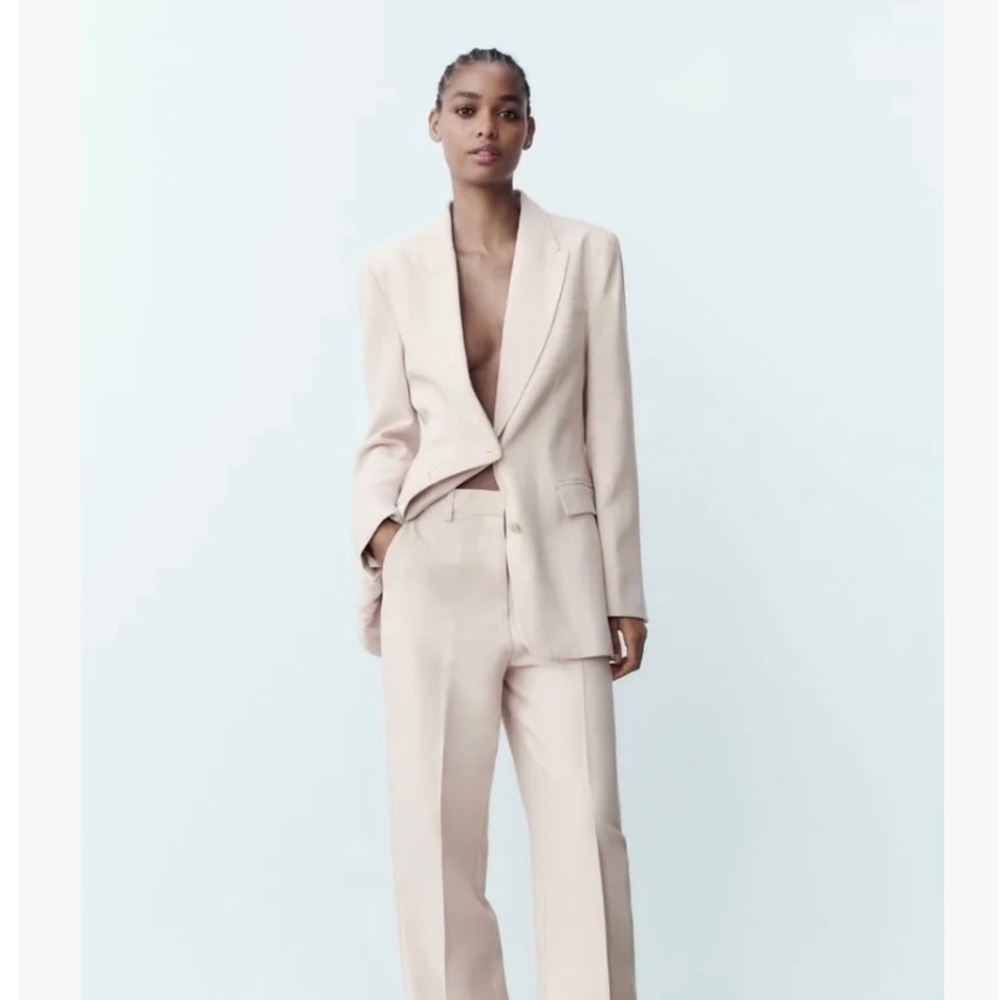 Zara fitted straight cut blazer